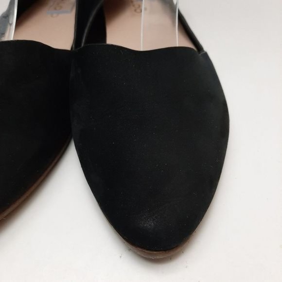 ALDO D'orsay Ballet Flats Slip-On Suede Leather Shoes Black Sz 6.5 - Picture 9 of 16